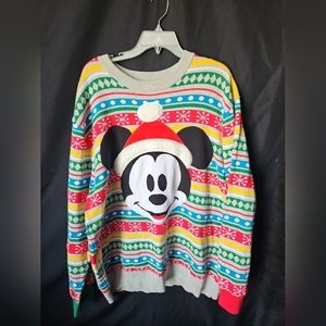 Mickey Mouse Disney Parks  Holiday "Ugly" Christmas Sweater Size XL